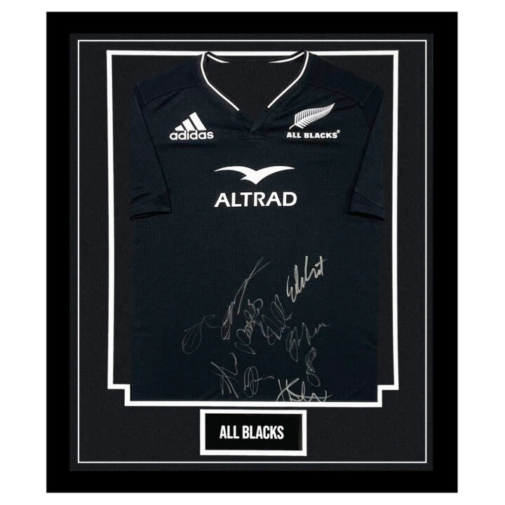 All Blacks Signed Framed Shirt - Squad Autograph 2023