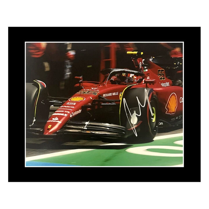 Signed Carlos Sainz Photo Display - 12x10 Formula 1 Icon