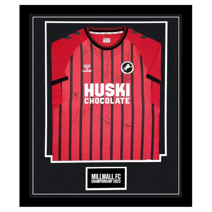 Signed Millwall Football Club Framed Shirt - Championship 2023