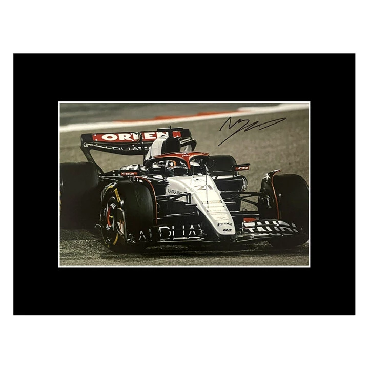 Signed Nyck De Vries Photo Display - 16x12 Formula 1 Icon Autograph