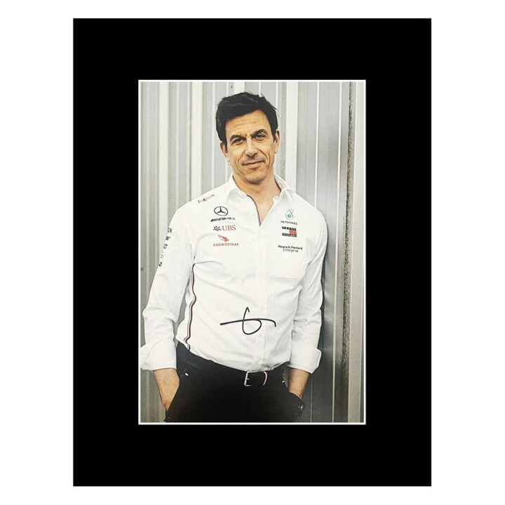 Signed Toto Wolff Photo Display - 16x12 Formula 1 Icon