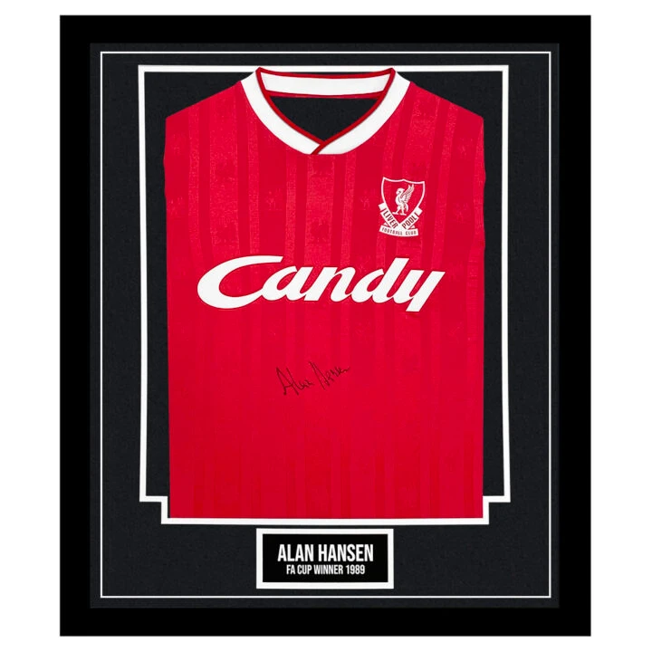 Signed Alan Hansen Framed Shirt - FA Cup Final Winner 1989