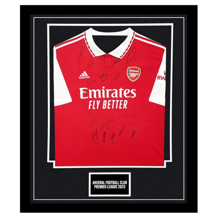 Signed Arsenal Football Club Framed Shirt - Premier League 2023