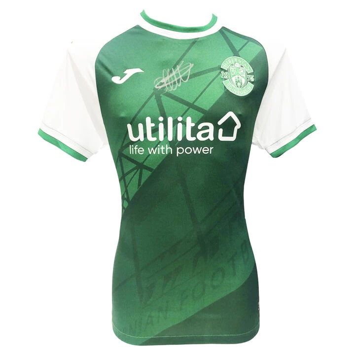Signed Dylan Levitt Shirt - Hibernian FC Icon