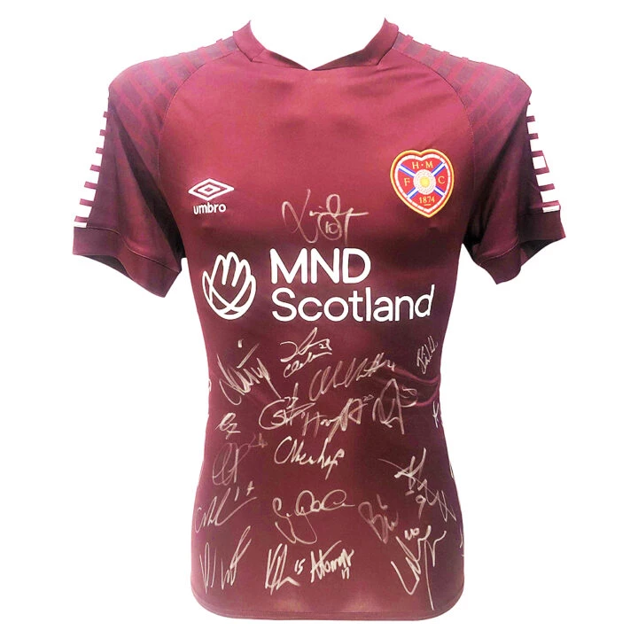 Signed Heart of Midlothian FC Shirt - Scottish Premiership 2024