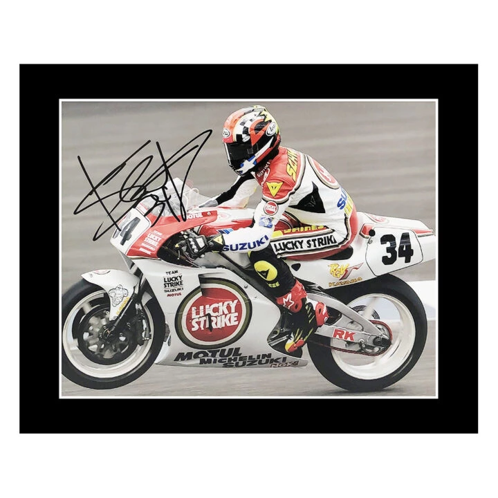 Signed Kevin Schwantz Photo Display - 12x10 MotoGP Icon Autograph