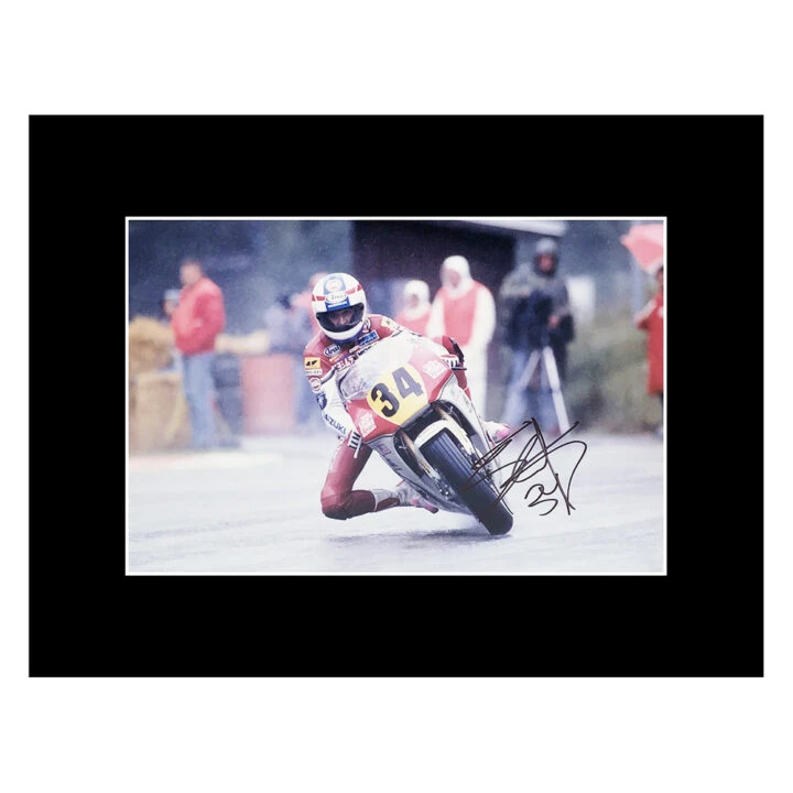 Signed Kevin Schwantz Photo Display - 16x12 MotoGP Icon Autograph
