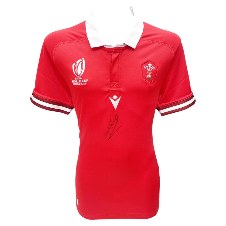 Signed Leigh Halfpenny Wales Shirt - Rugby World Cup 2023