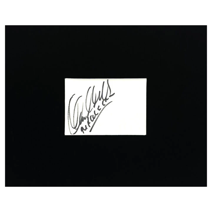 Signed Manuel Pellegrini Card Display - 10x8 Real Madrid Autograph