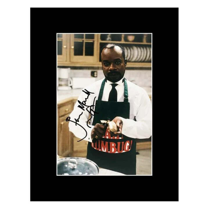 Signed Joseph Marcell Photo Display – 16×12 TV Icon