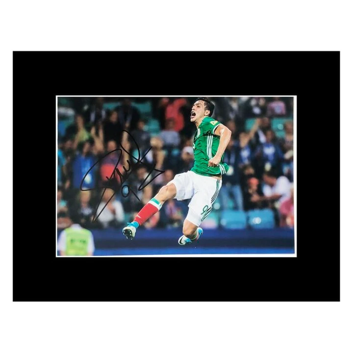 Signed Raul Jimenez Photo Display – 16×12 Mexico Icon