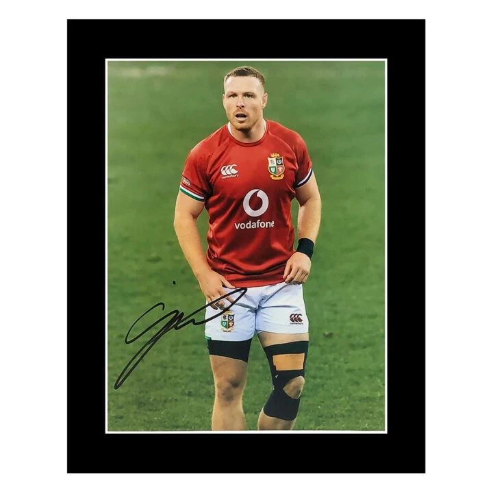 Signed Sam Simmonds Photo Display 12×10 – British & Irish Lions Icon