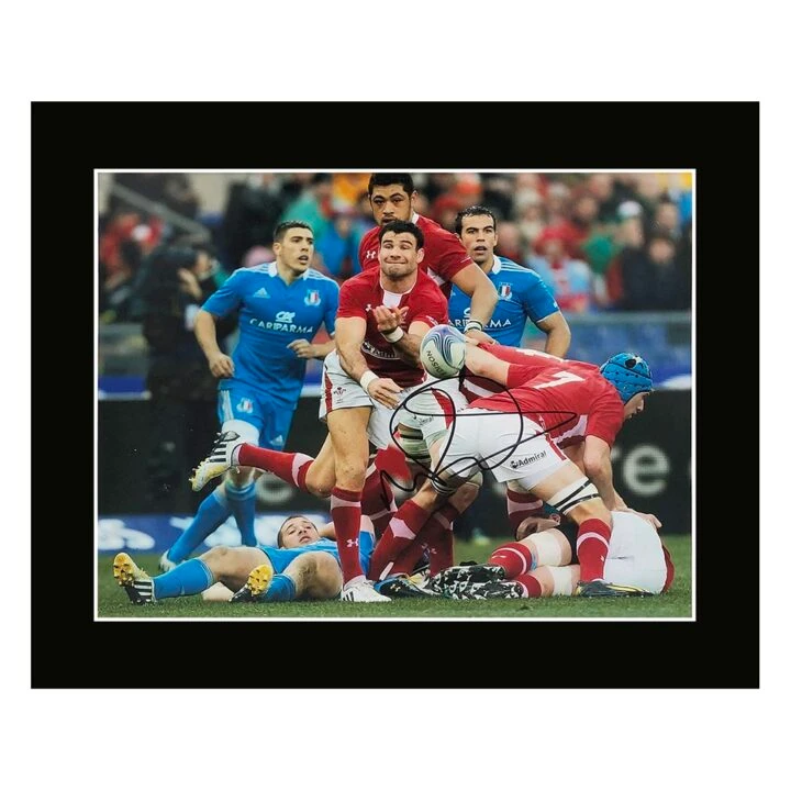 Signed Mike Phillips Photo Display 12×10 – Wales Icon