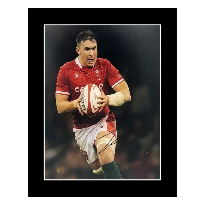 Signed Taine Basham Photo Display 12×10 – Wales Icon