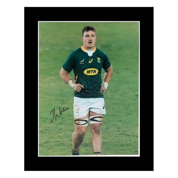 Signed Jasper Wiese Photo Display 12x10 - Springboks Icon Autograph