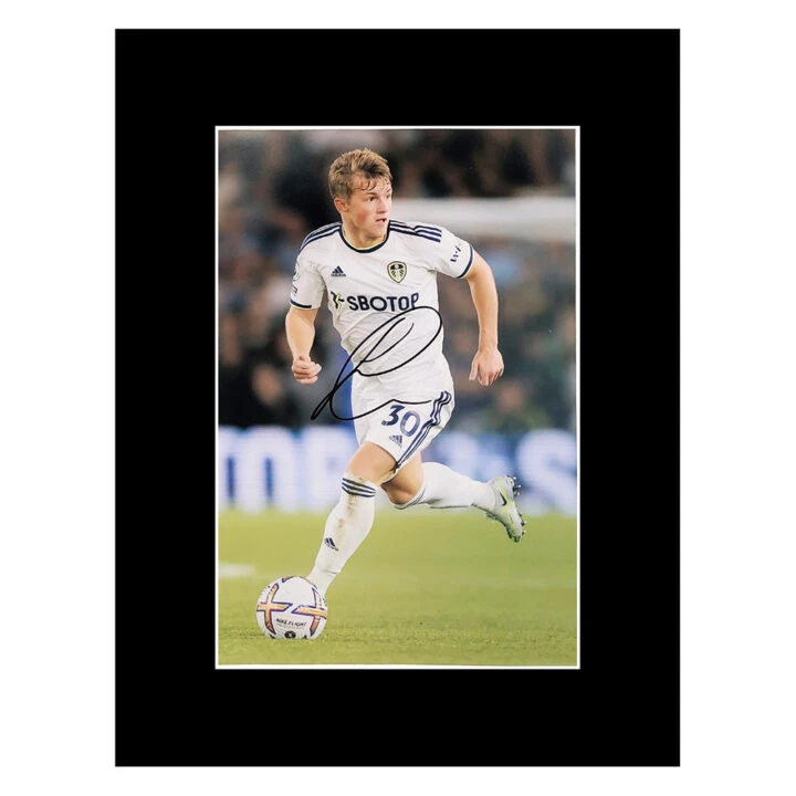 Signed Joe Gelhardt Photo Display 16x12 - Leeds United Icon