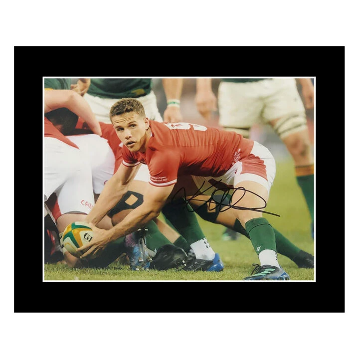 Signed Kieran Hardy Photo Display 12x10 - Wales Rugby Icon