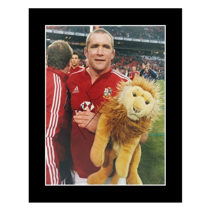 Signed Phil Vickery Photo Display 12x10 - British & Irish Lions Icon