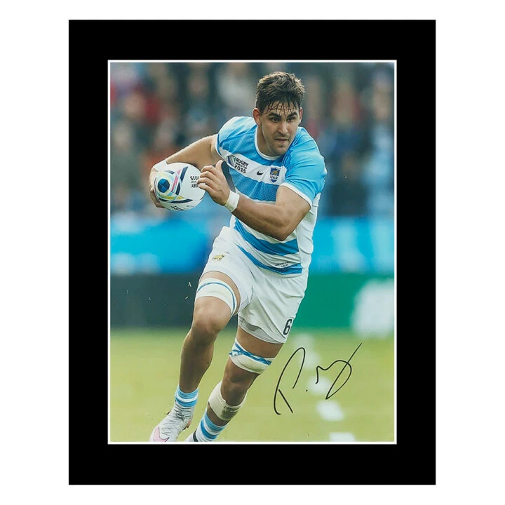 Signed Pablo Matera Photo Display 12×10 – Argentina Rugby Icon