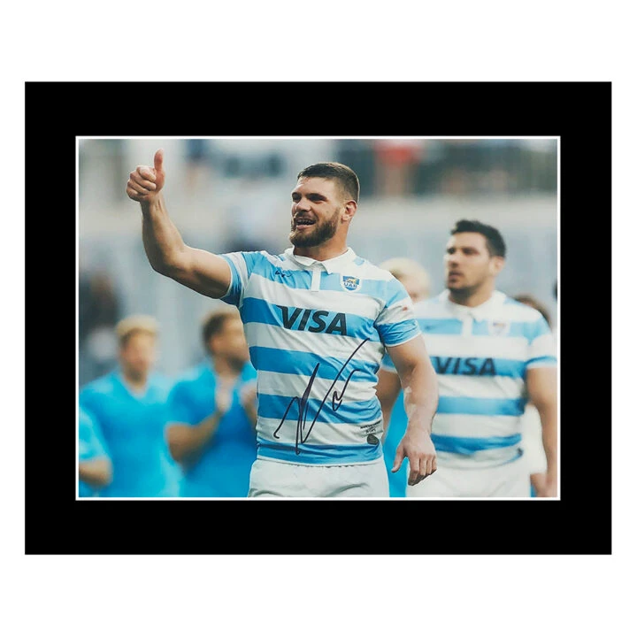 Signed Marcos Kremer Photo Display 12x10 - Argentina Rugby Icon