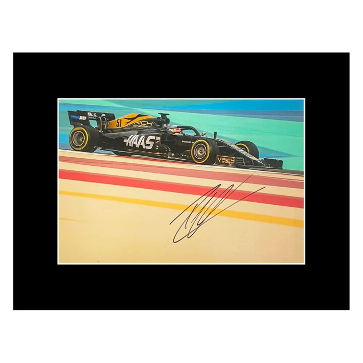 Pietro Fittipaldi Signed Photo Display - 16x12 Formula 1 Icon