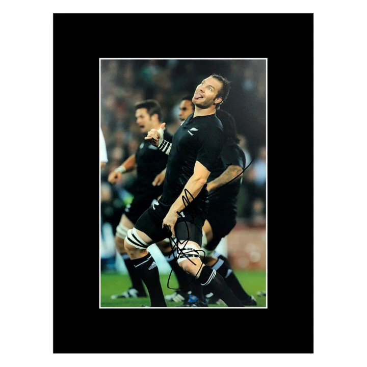 Signed Ali Williams Photo Display 16x12 - All Blacks Icon