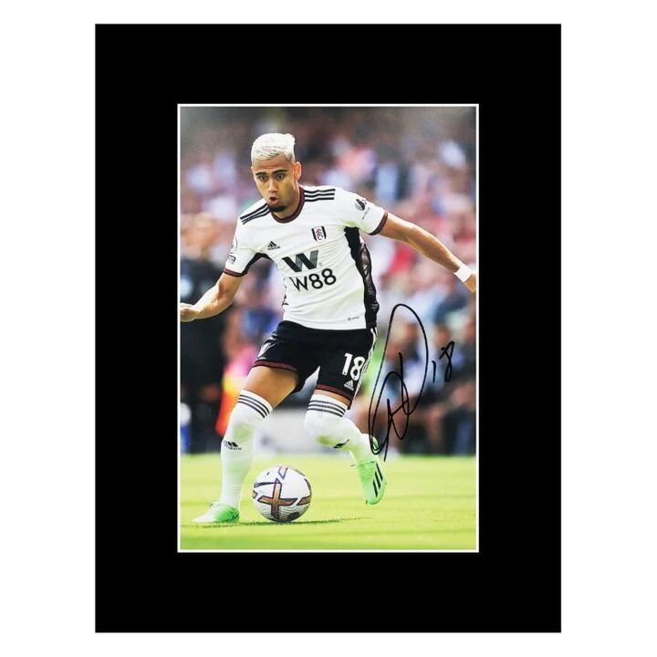 Signed Andreas Pereira Photo Display 16x12 - Fulham Icon