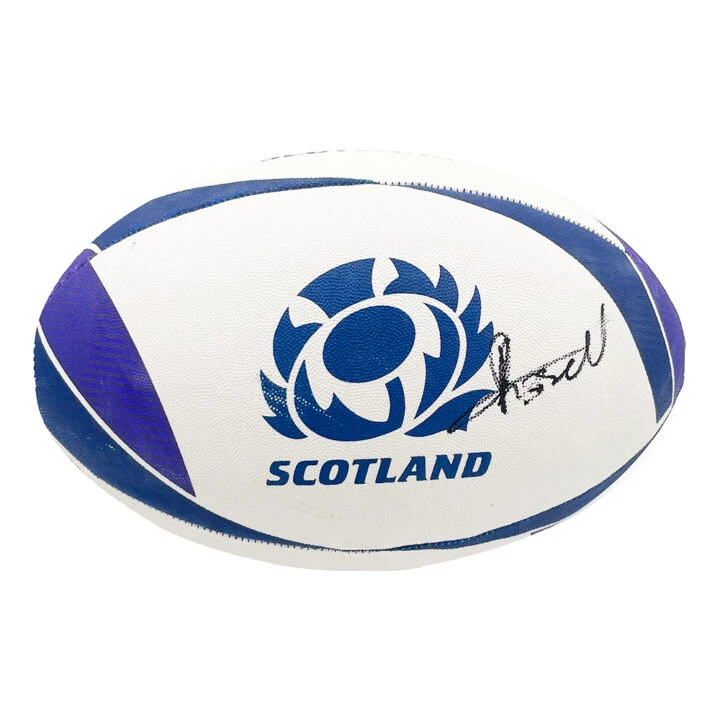 Signed Finn Russell Ball - Scotland Rugby Icon