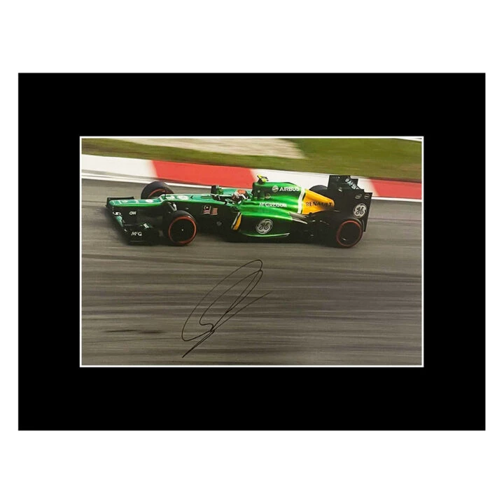 Signed Giedo van der Garde Photo Display - 16x12 Formula One Icon