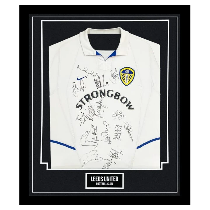 Signed Leeds United Framed Shirt - Premier League Jersey