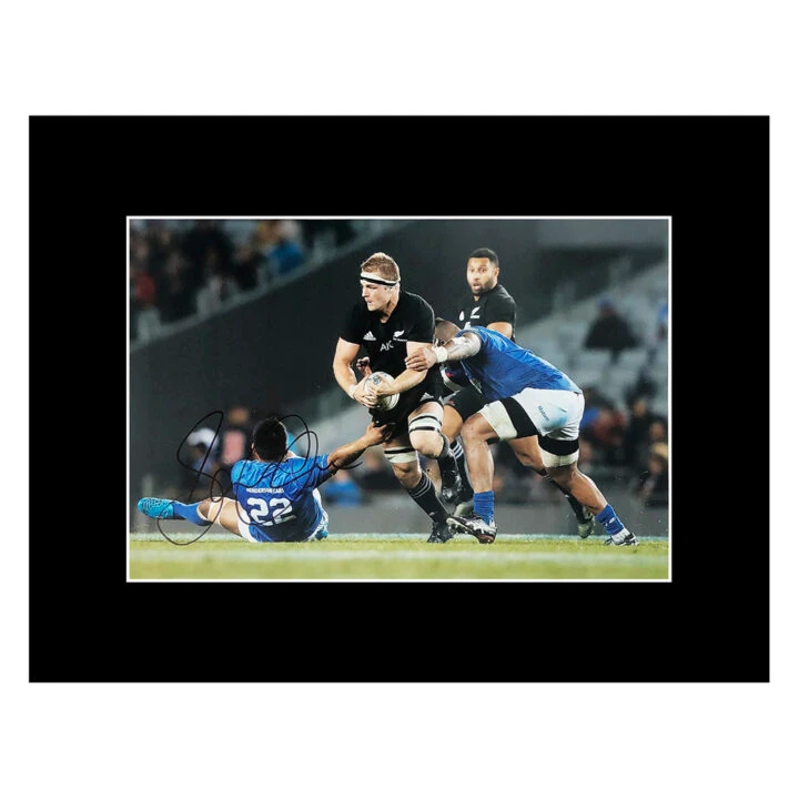 Signed Sam Cane Photo Display 16x12 - All Blacks Icon