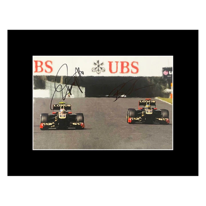 Signed Vitaly Petrov & Bruno Senna Photo Display - 16x12 Formula 1 Icon