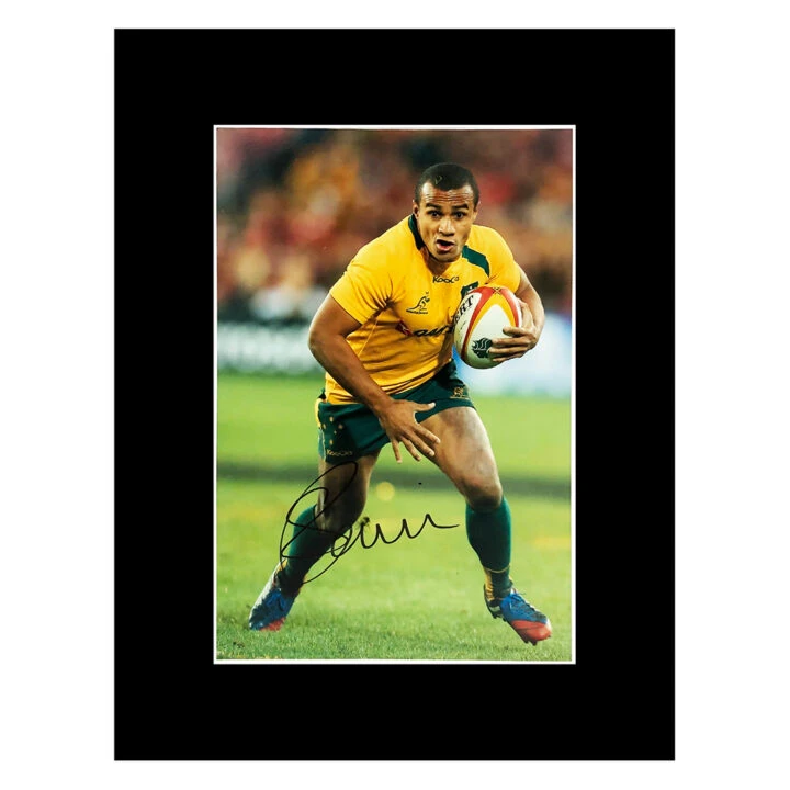 Signed Will Genia Photo Display 16x12 - Australia Icon Autograph