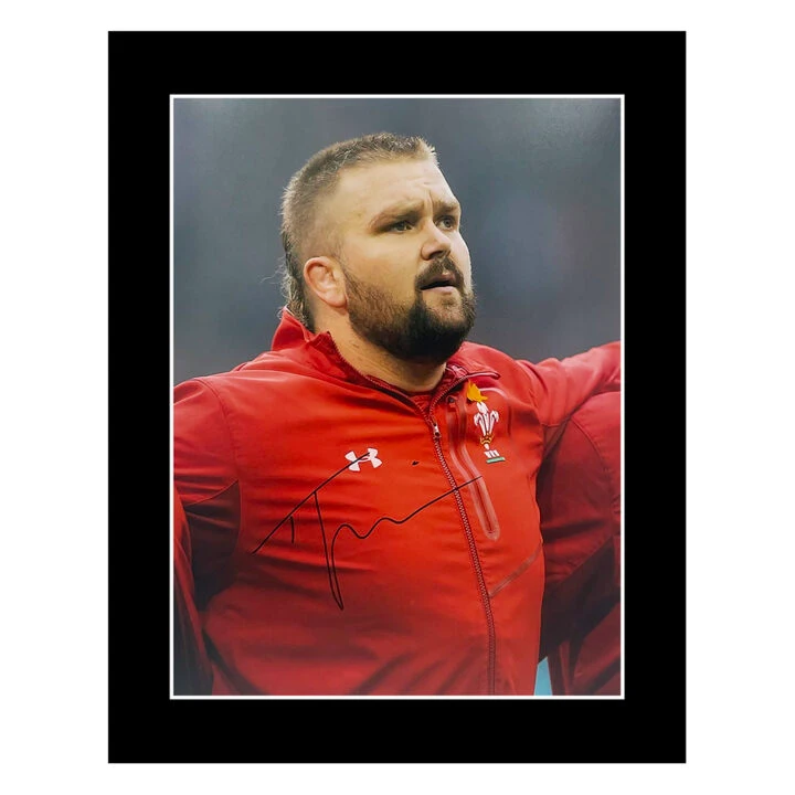 Signed Tomas Francis Photo Display 12x10 - Wales Rugby Icon