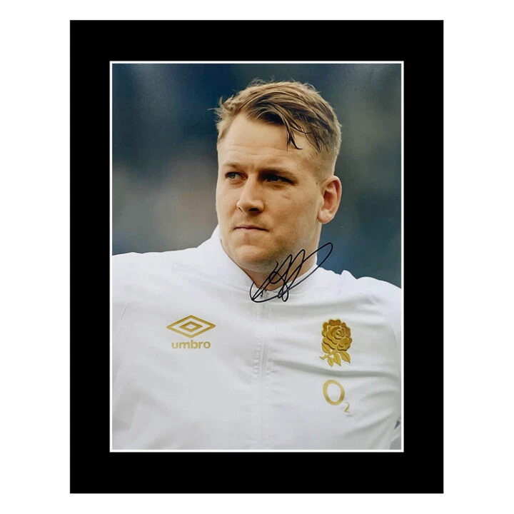 Signed Alex Dombrandt Photo Display 12x10 - England Rugby Icon