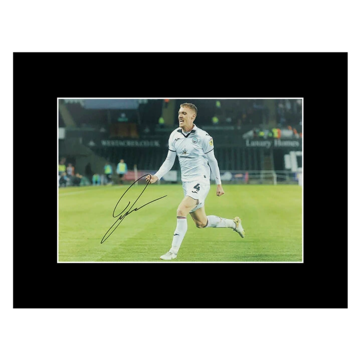 Jay Fulton Signed Photo Display - 16x12 Swansea City Icon