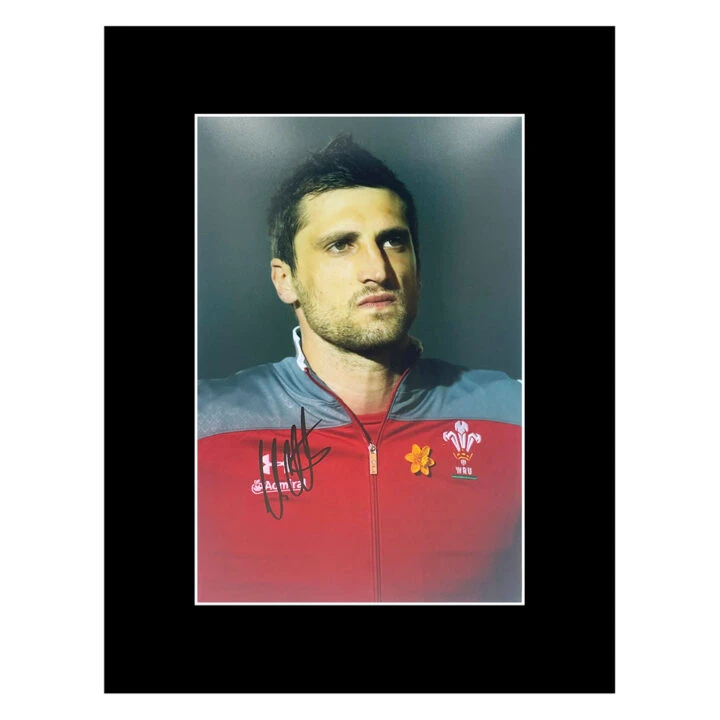 Luke Charteris Signed Photo Display 16x12 - Wales Rugby Autograph