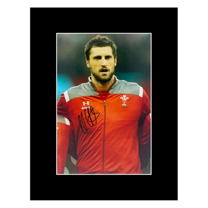 Luke Charteris Signed Photo Display 16x12 - Wales Rugby Icon