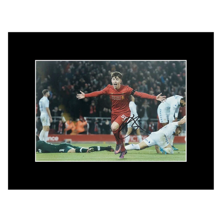 Signed Ben Woodburn Photo Display - 16x12 Liverpool Autograph