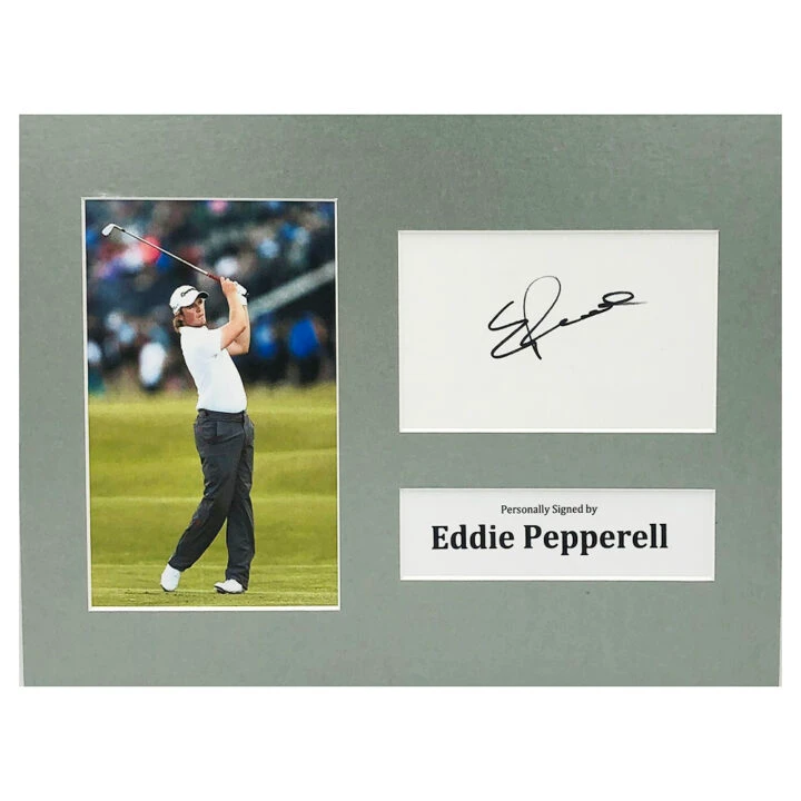 Signed Eddie Pepperell Photo Display - 12x8 Golf Icon