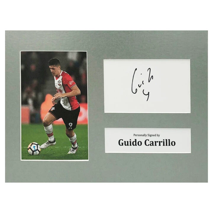 Signed Guido Carrillo Photo Display - 12x8 Southampton Icon