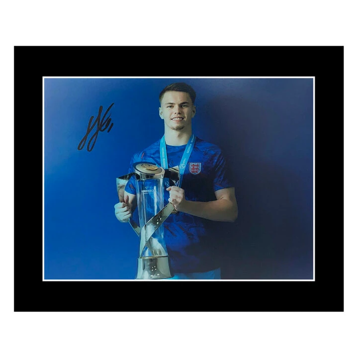 Signed Josh Griffiths Photo Display - 12x10 Euro 2023 U21 Winner