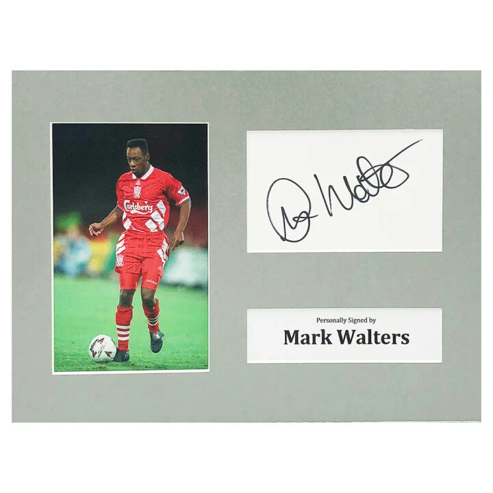 Signed Mark Walters Photo Display - 12x8 Liverpool Icon