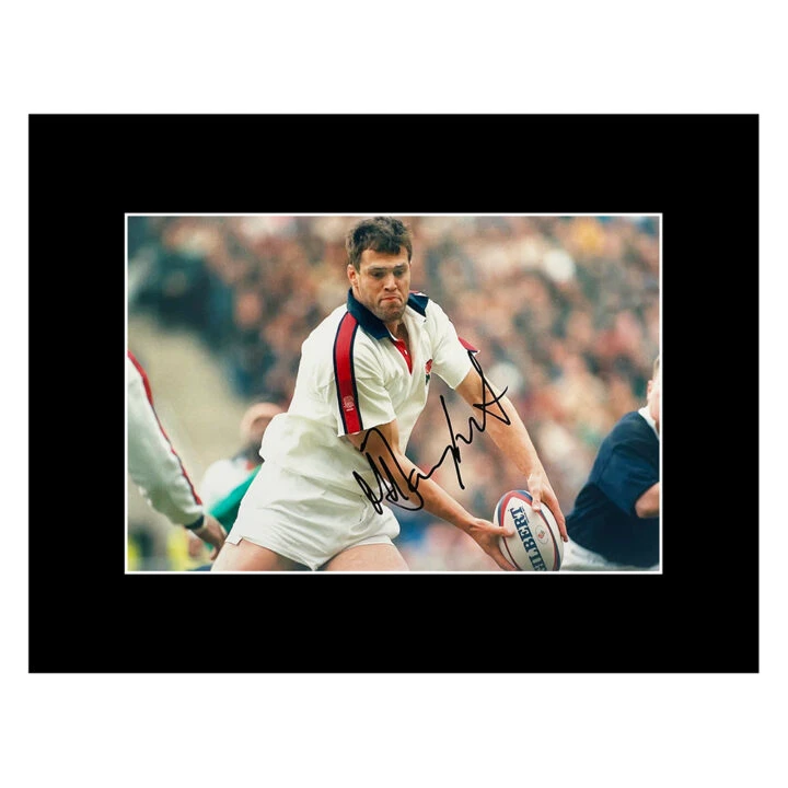 Signed Martin Bayfield Photo Display 16x12 - England Rugby Icon