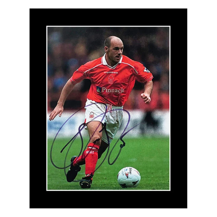 Steve Stone Signed Photo Display - 12x8 Nottingham Forest Autograph