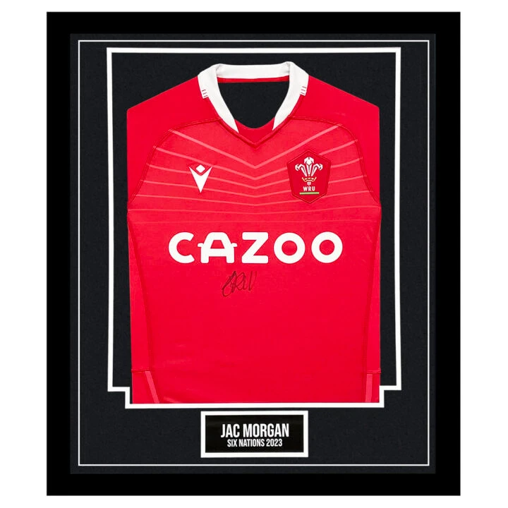 Signed Jac Morgan Framed Shirt - Six Nations 2023