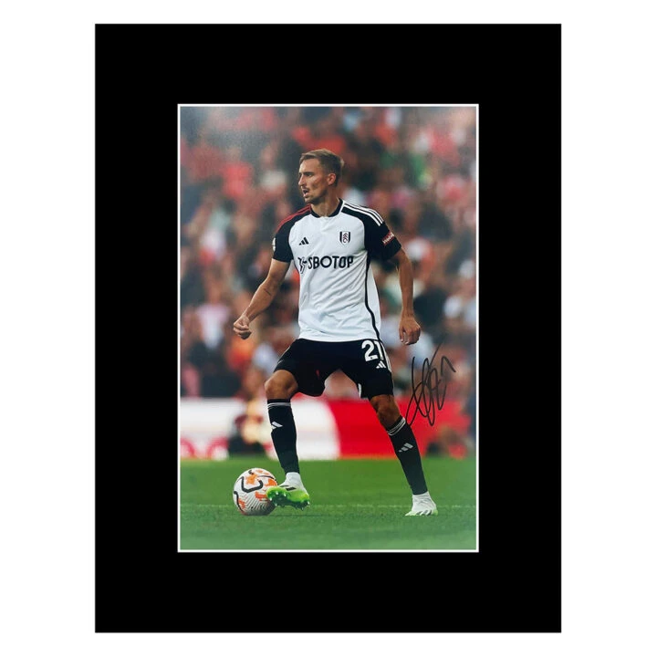 Autograph Timothy Castagne Photo Display 16x12 - Fulham Icon