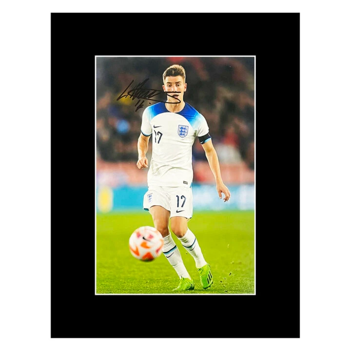 Luke Thomas Autograph Photo Display 16x12 - England Icon