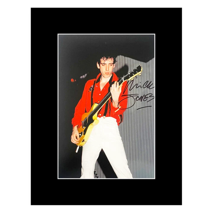 Mick Jones Autograph Photo Display 16x12 - Music Icon