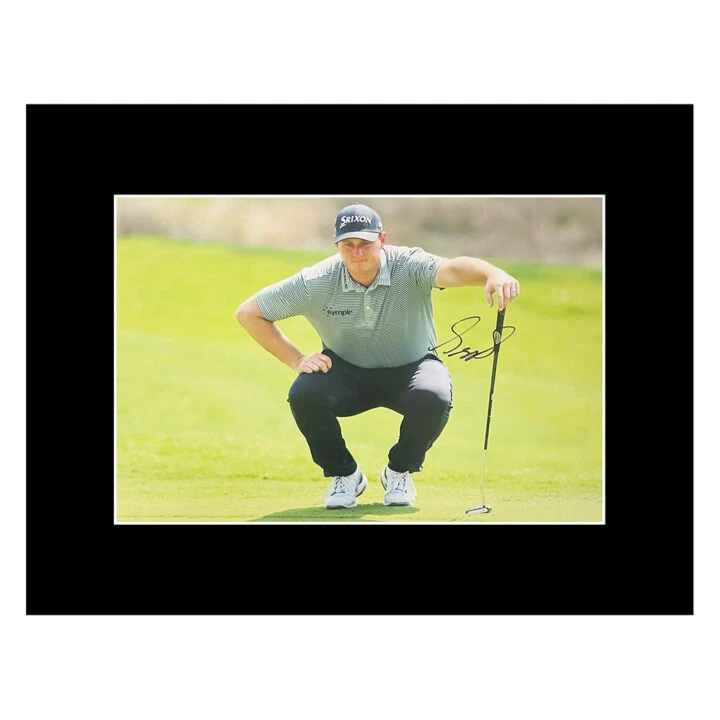 Sepp Straka Autograph Photo Display 16x12 - Golf Icon